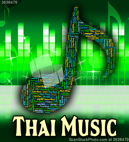 Image of Thai Music Shows Sound Tracks And Asian