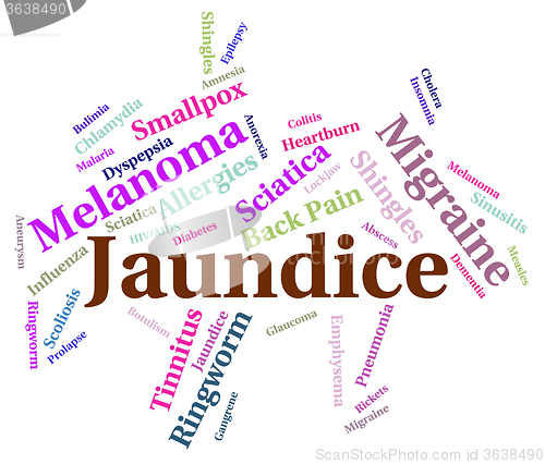 Image of Jaundice Illness Indicates Poor Health And Affliction