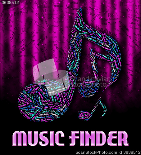 Image of Music Finder Represents Sound Track And Acoustic