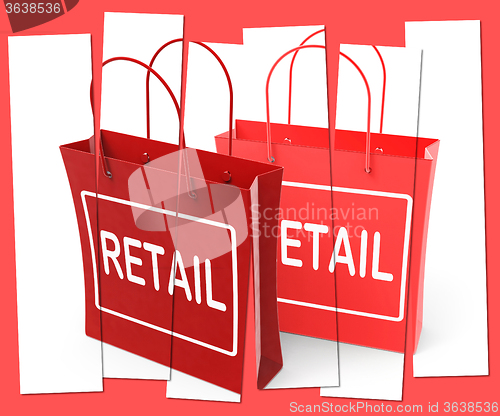 Image of Retail Shopping Bags Show  Commercial Sales and Commerce