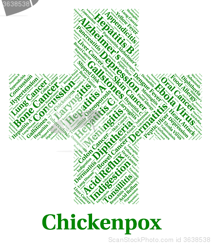 Image of Chickenpox Illness Represents Poor Health And Affliction