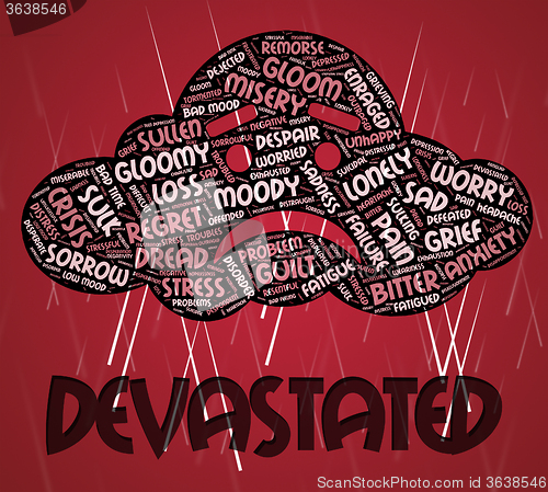 Image of Devastated Word Means Daze Overwhelmed And Devastating