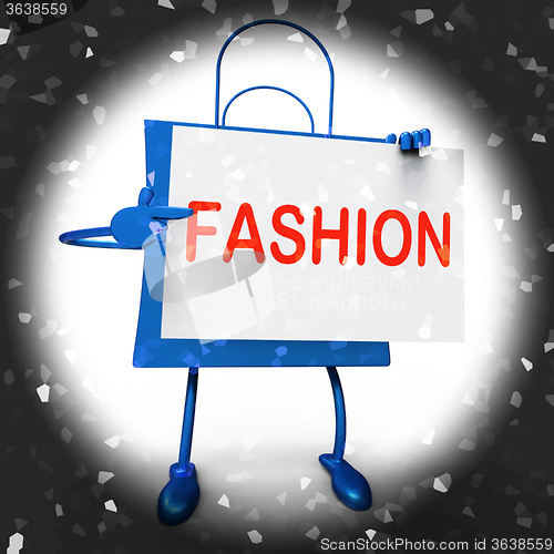 Image of Fashion Shopping Bags Shows Fashionable and Trendy Products
