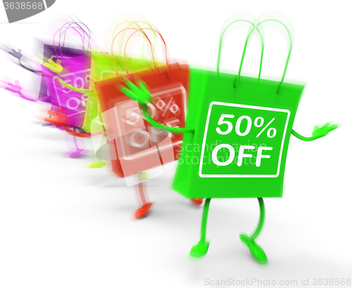 Image of Fifty Percent Off On Colored Bags Show Bargains