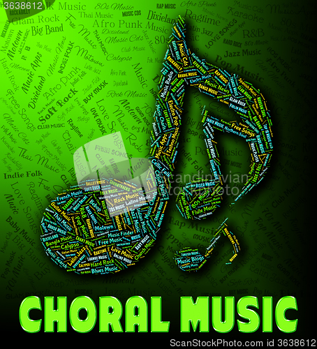 Image of Choral Music Represents Sound Tracks And Audio