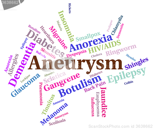 Image of Aneurysm Illness Means Poor Health And Affliction