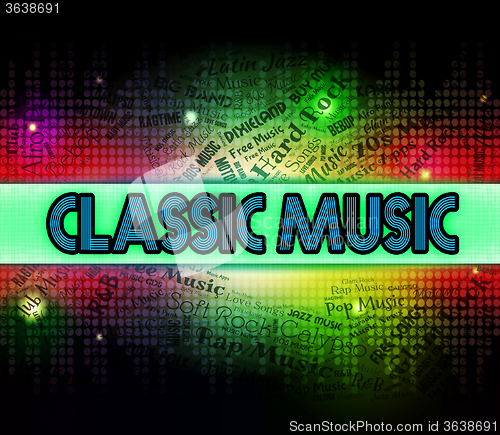Image of Classic Music Shows Sound Track And Authoritative