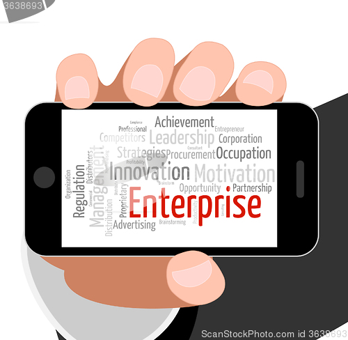 Image of Enterprise Word Indicates Concern Venture And Words