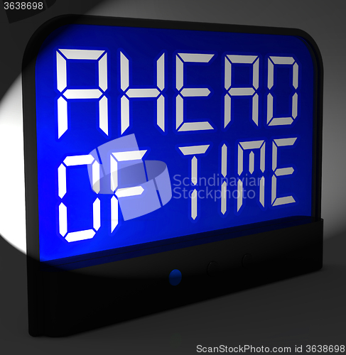 Image of Ahead Of Time Digital Clock Shows Earlier Than Expected