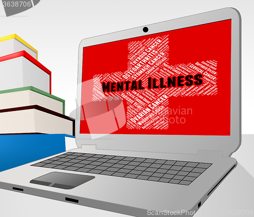 Image of Mental Illness Online Indicates Disturbed Mind And Ailment