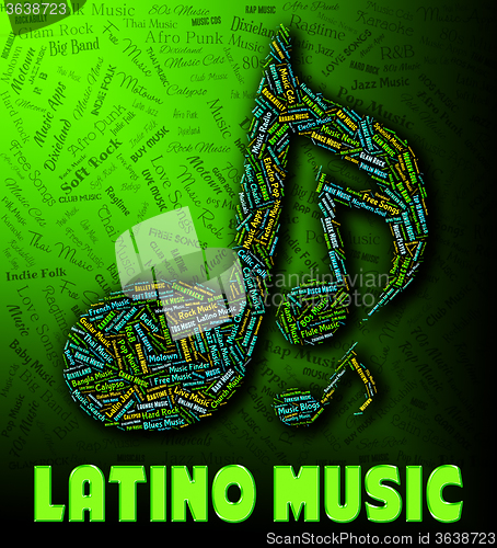 Image of Latino Music Means Sound Tracks And Harmonies