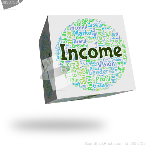 Image of Income Word Indicates Earning Salaries And Employed