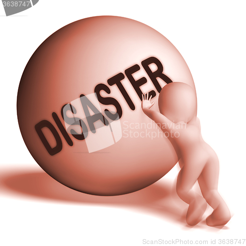 Image of Disaster Uphill Sphere Shows Crisis Trouble Or Calamity