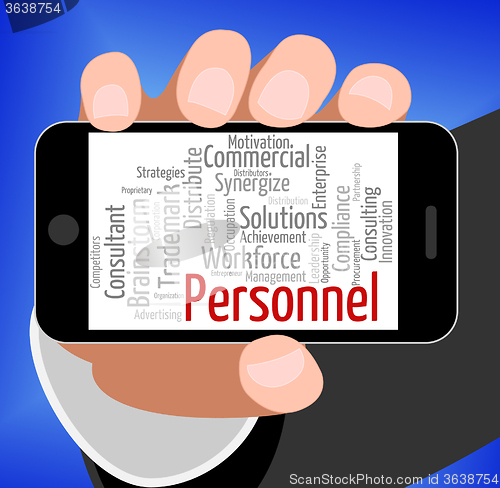 Image of Personnel Word Means Labour Force And Manpower