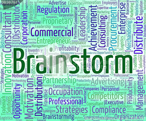 Image of Brainstorm Word Represents Put Heads Together And Brainstormed