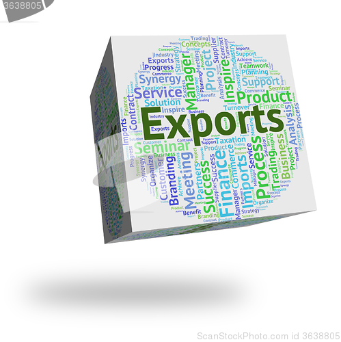 Image of Exports Word Indicates Trading Exporting And Trade