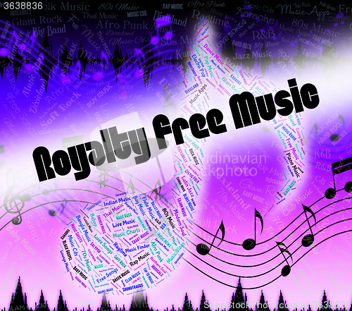 Image of Royalty Free Music Shows Sound Tracks And Acoustic