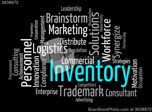 Image of Inventory Word Indicates Words Merchandise And Inventories