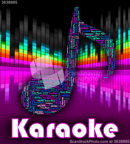 Image of Karaoke Music Shows Sound Track And Audio