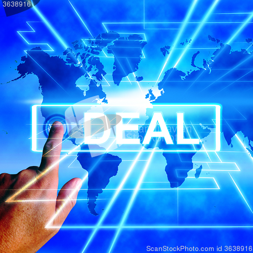 Image of Deal Map Displays Worldwide or International Dealings