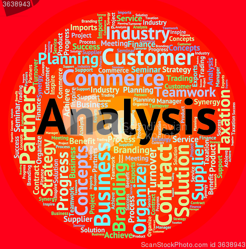 Image of Analysis Word Shows Data Analytics And Analyse