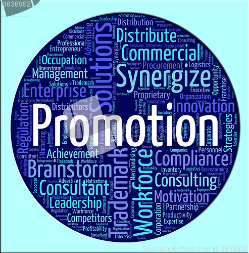Image of Promotion Word Means Wordcloud Sale And Discount