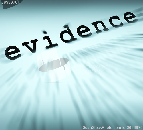 Image of Evidence Definition Displays Crime Scene Investigation And Polic