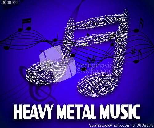 Image of Heavy Metal Music Indicates Sound Tracks And Acoustic