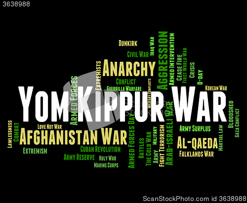 Image of Yom Kippur War Shows Arab States And Israeli