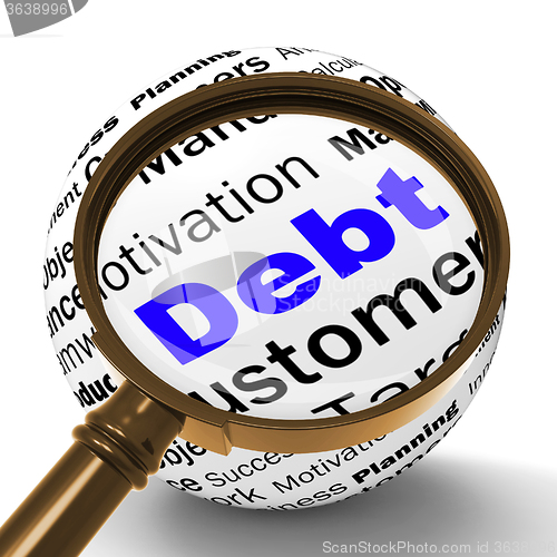 Image of Debt Magnifier Definition Means Financial Crisis And Obligations