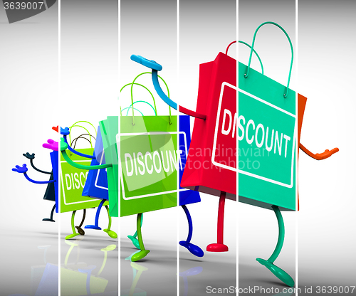 Image of Discount Shopping Bags Show Sales, Bargains, and Discounts