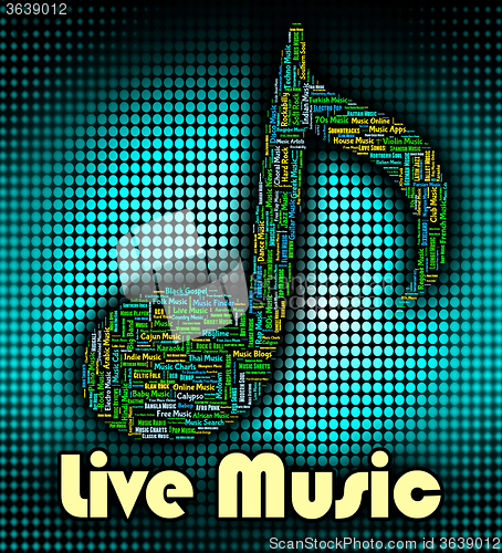 Image of Live Music Indicates Sound Tracks And Acoustic