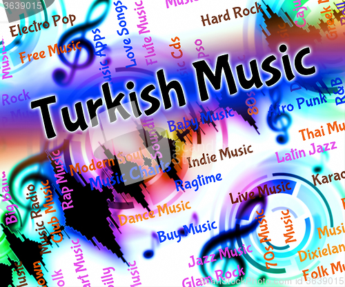 Image of Turkish Music Means Sound Track And Balkan