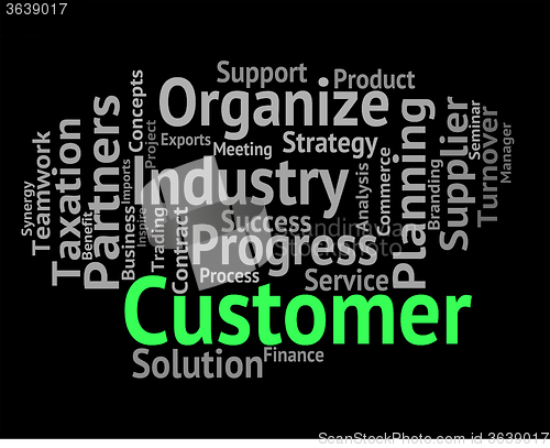 Image of Customer Word Shows Patrons Customers And Clientele
