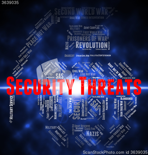 Image of Security Threats Means Private Text And Menacing