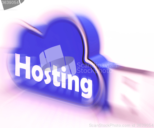 Image of Hosting Cloud USB drive Shows Online Data Hosting