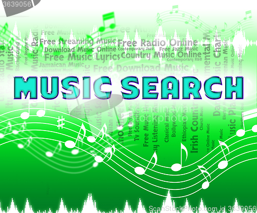 Image of Music Search Indicates Sound Tracks And Audio