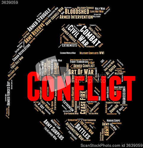 Image of Armed Conflict Represents Military Action And Bloodshed