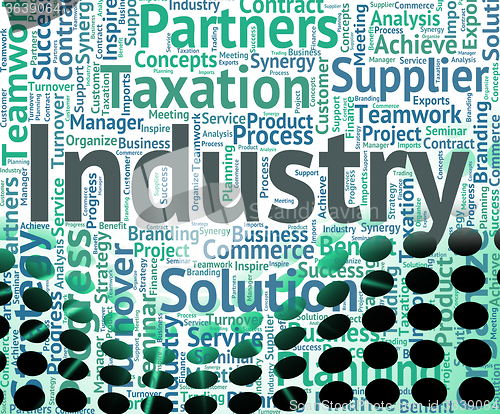 Image of Industry Word Shows Words Text And Industrialized