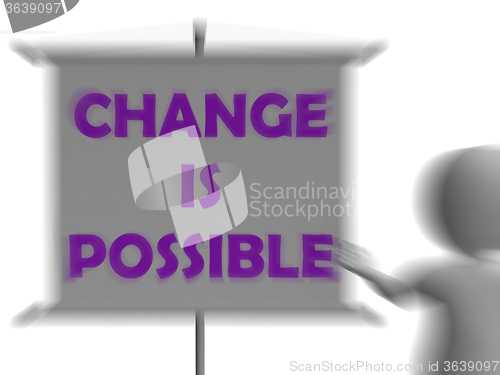 Image of Change Is Possible Board Displays Possible Improvement