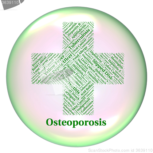 Image of Osteoporosis Illness Represents Poor Health And Afflictions