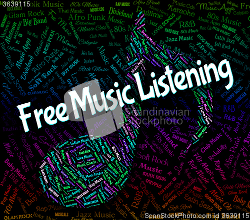 Image of Free Music Listening Indicates Sound Track And Audio