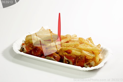 Image of Sausage with fries