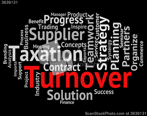 Image of Turnover Word Means Gross Sales And Income