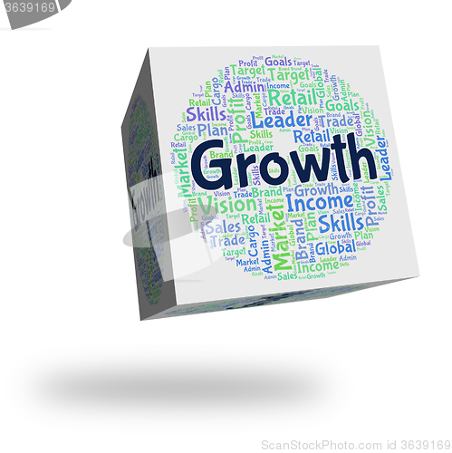 Image of Growth Word Shows Improve Words And Improvement