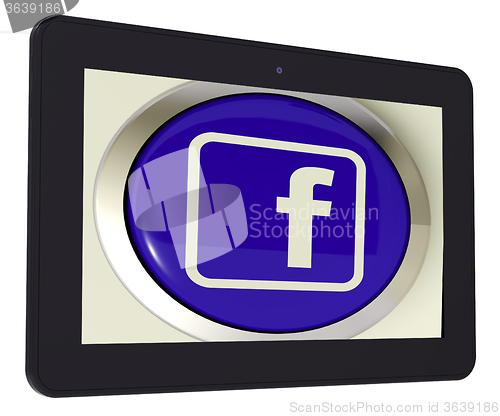 Image of Facebook Tablet Means Connect To Face Book