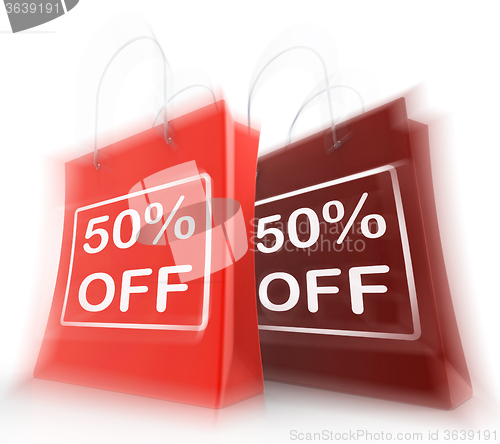Image of Fifty Percent Off On Bags Shows 50 Bargains