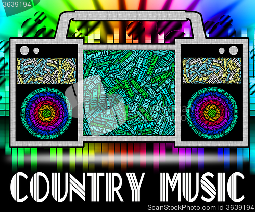 Image of Country Music Shows Sound Tracks And Audio
