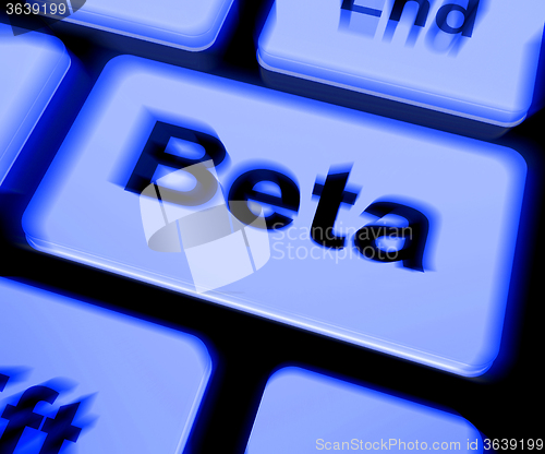 Image of Beta Keyboard Shows Development Or Demo Version