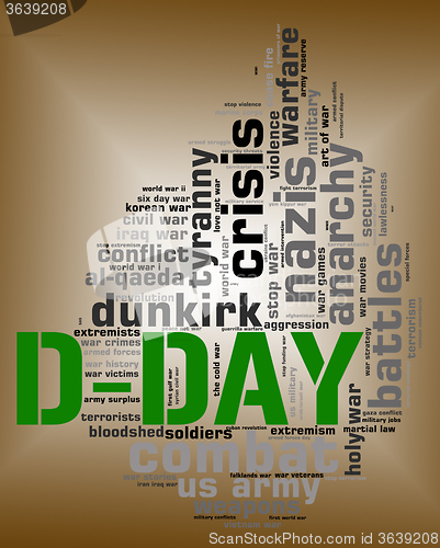 Image of D Day Means Wordclouds Warfare And Words